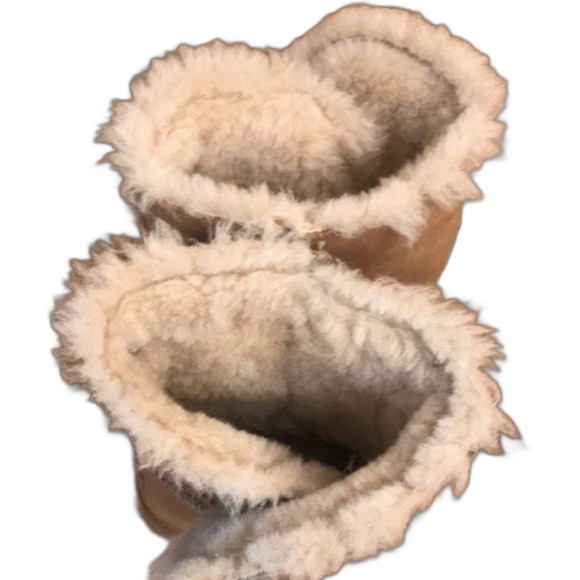 Bjorndal Mid Calf Boots Light Brown Suede Round Toe Slip On shoes size 9 - Picture 5 of 10